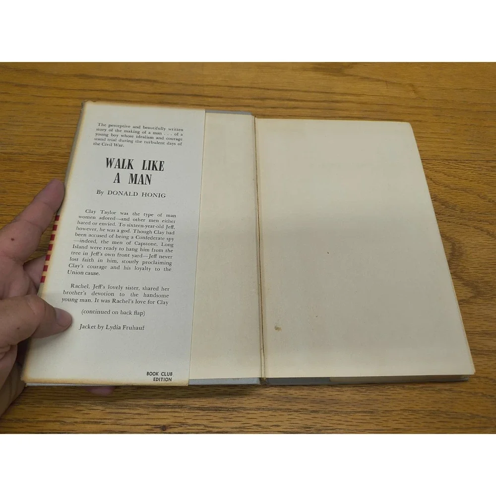Walk Like A Man by Donald Honig 1961 William‎ Sloane Associates HC/DJ